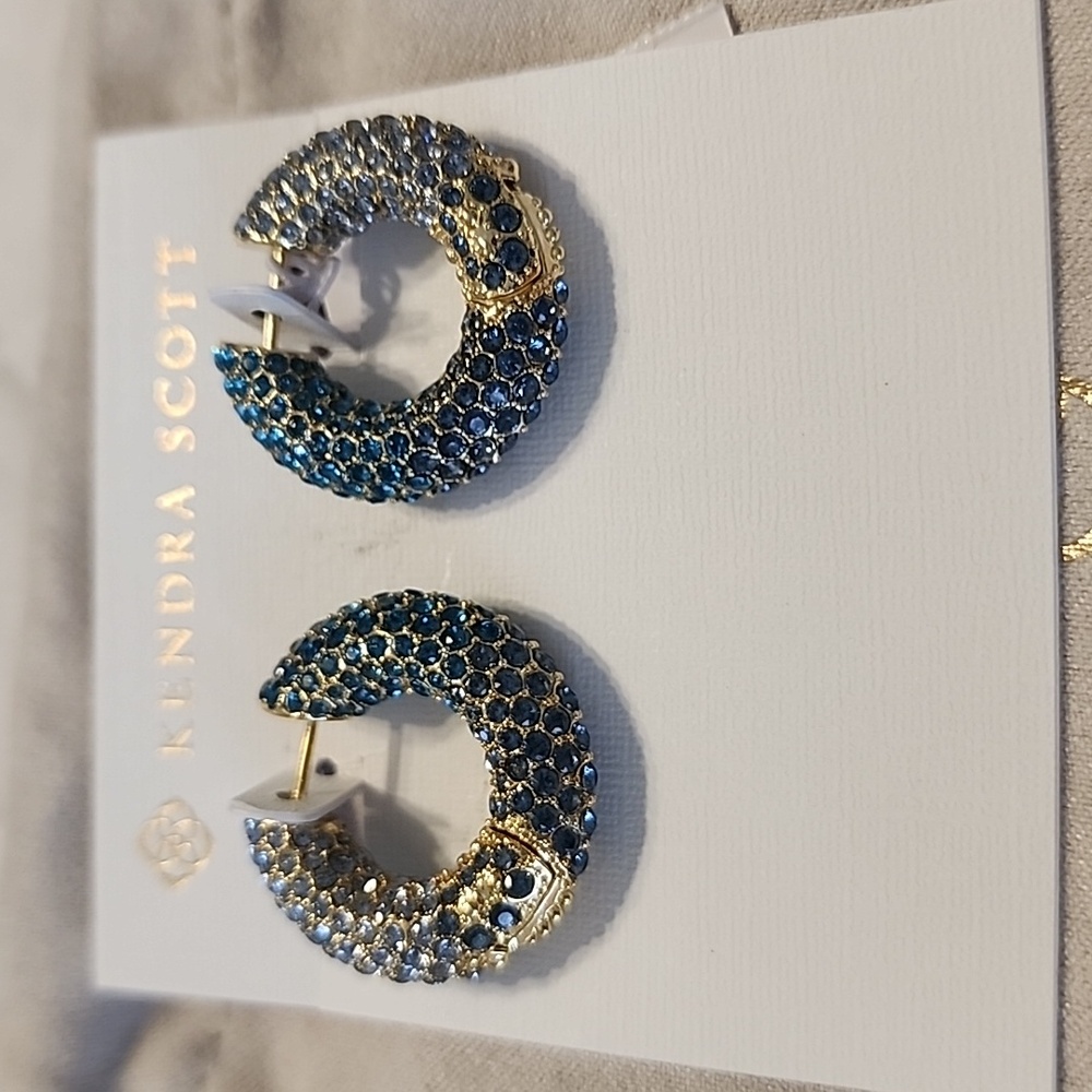 Kendra scott Nikki pave hoop earring